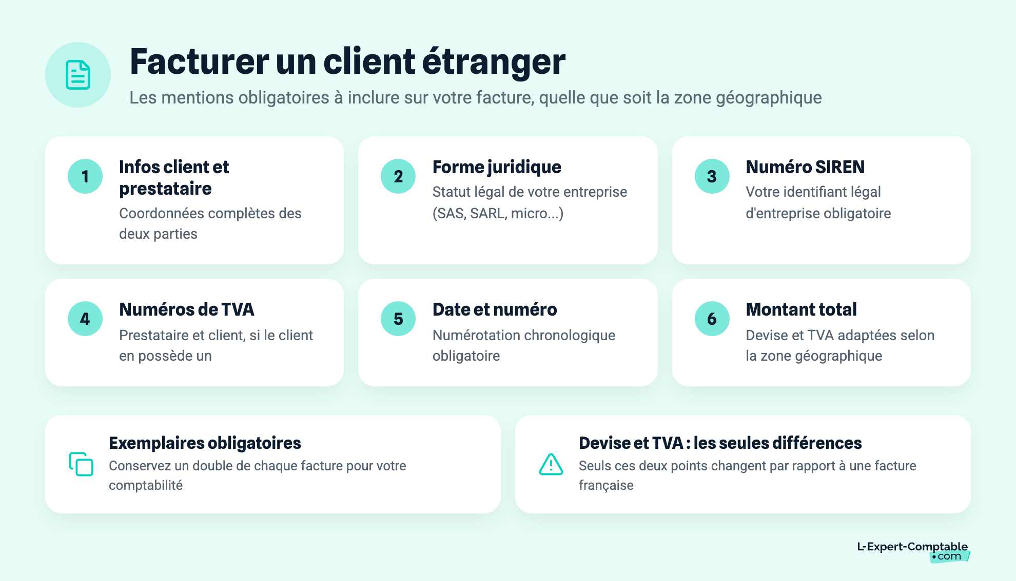 Facturer un client étranger